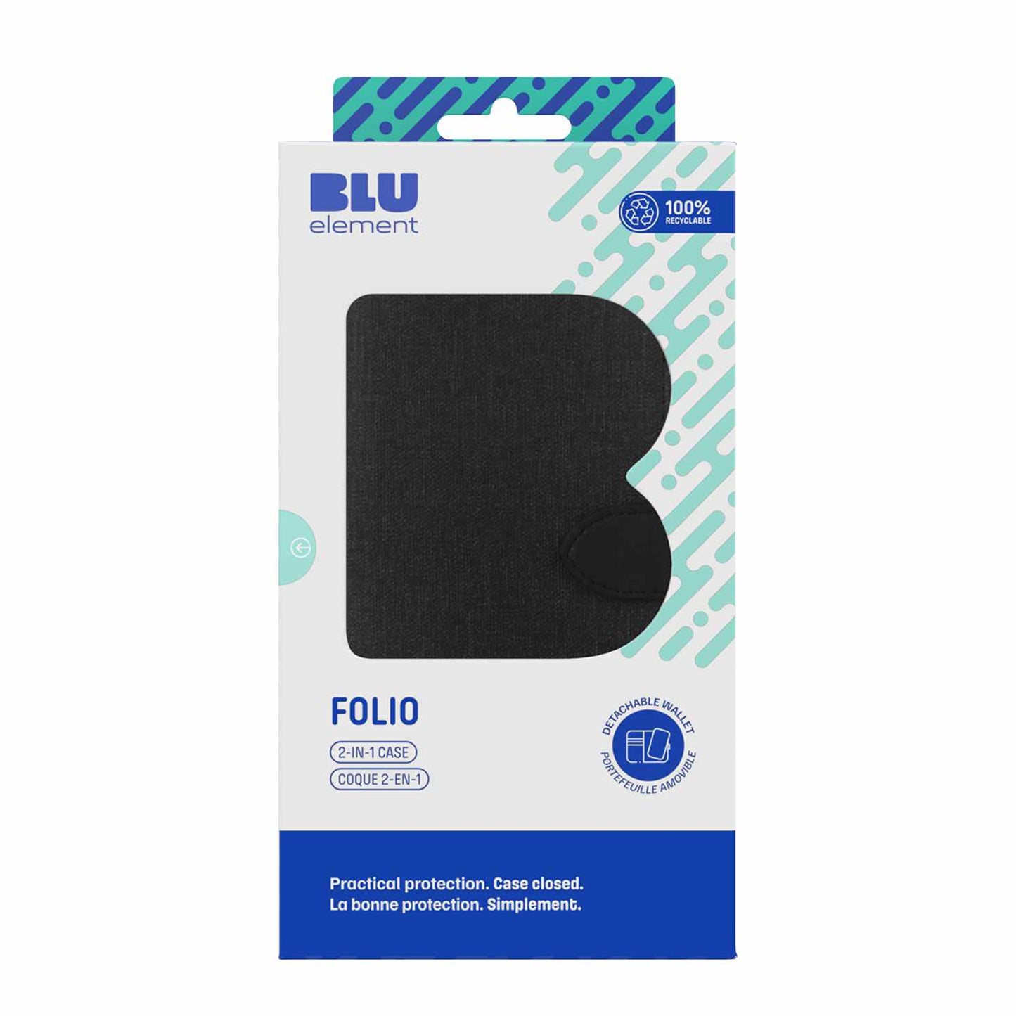 Blu Element Folio 2 in 1 Case Black for Google Pixel 9 Pro XL