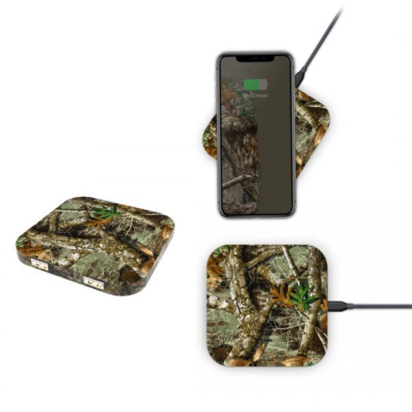 Realtree Edge Qi Wireless Charger 2 Port USB 5V/1Amp Camo Print - GekkoTech