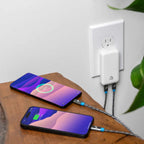 Nimble Wally Ultra Wall Charger 65W PD/PPS/GAN 2-Ports USB-C White - GekkoTech