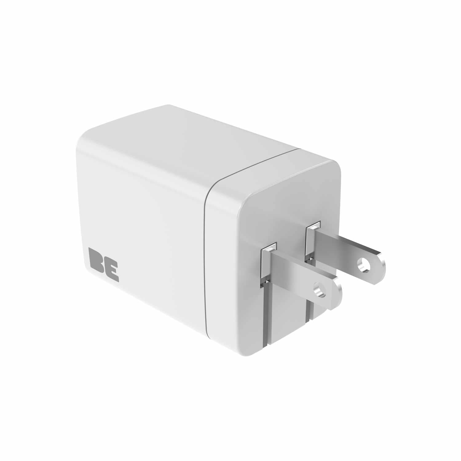 Blu Element Wall Charger Dual USB-C GaN 35W PD and PPS White - GekkoTech