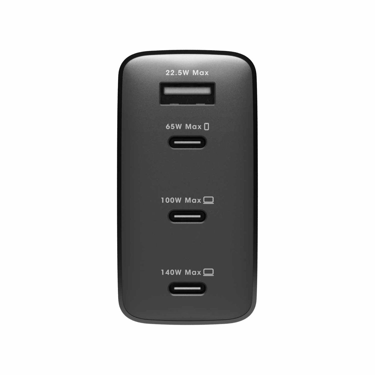 OtterBox Premium Wall Charger 140W 4-Port 3xUSB-C/USB-A Black