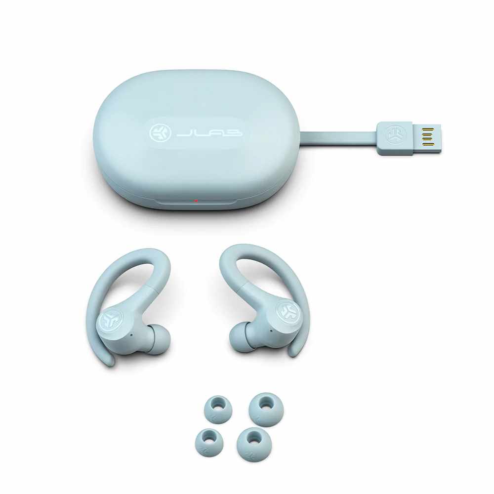 JLab Go Air Sport True Wireless Earbuds Light Blue - GekkoTech