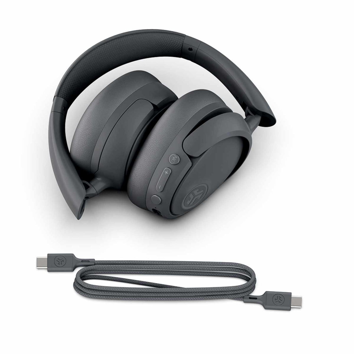 JLab JBuds Lux ANC Wireless Over Ear Headphones Graphite