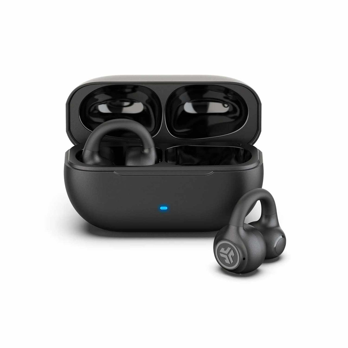 JLab Flex True Wireless Open Earbuds Black