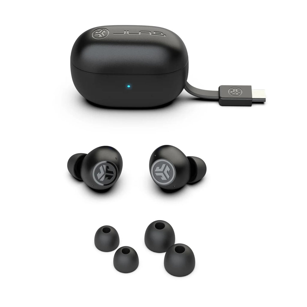 JLab Go Pop True Wireless Earbuds with Active Noise Cancellation Black - GekkoTech