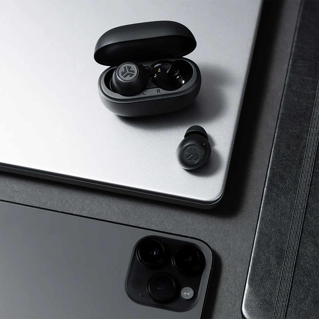 JLab Go Pop True Wireless Earbuds with Active Noise Cancellation Black - GekkoTech