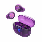 JLab Go Pop True Wireless Earbuds with Active Noise Cancellation Transparent Purple - GekkoTech