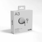 Sudio A3 True Wireless Earbuds White - GekkoTech