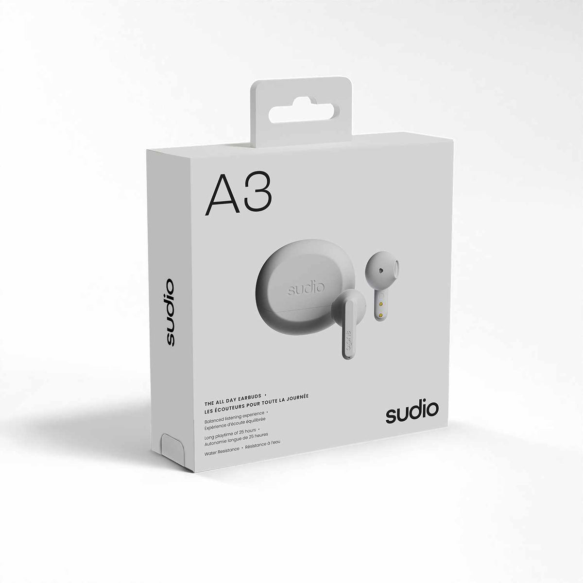 Sudio A3 True Wireless Earbuds White