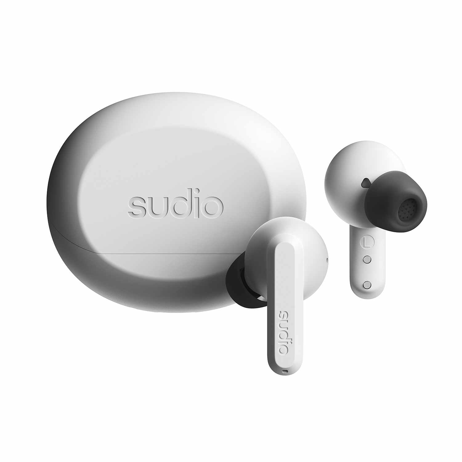 Sudio A3 Pro ANC Wireless Earbuds White - GekkoTech