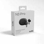 Sudio N3 Pro ANC Wireless Earbuds Black - GekkoTech
