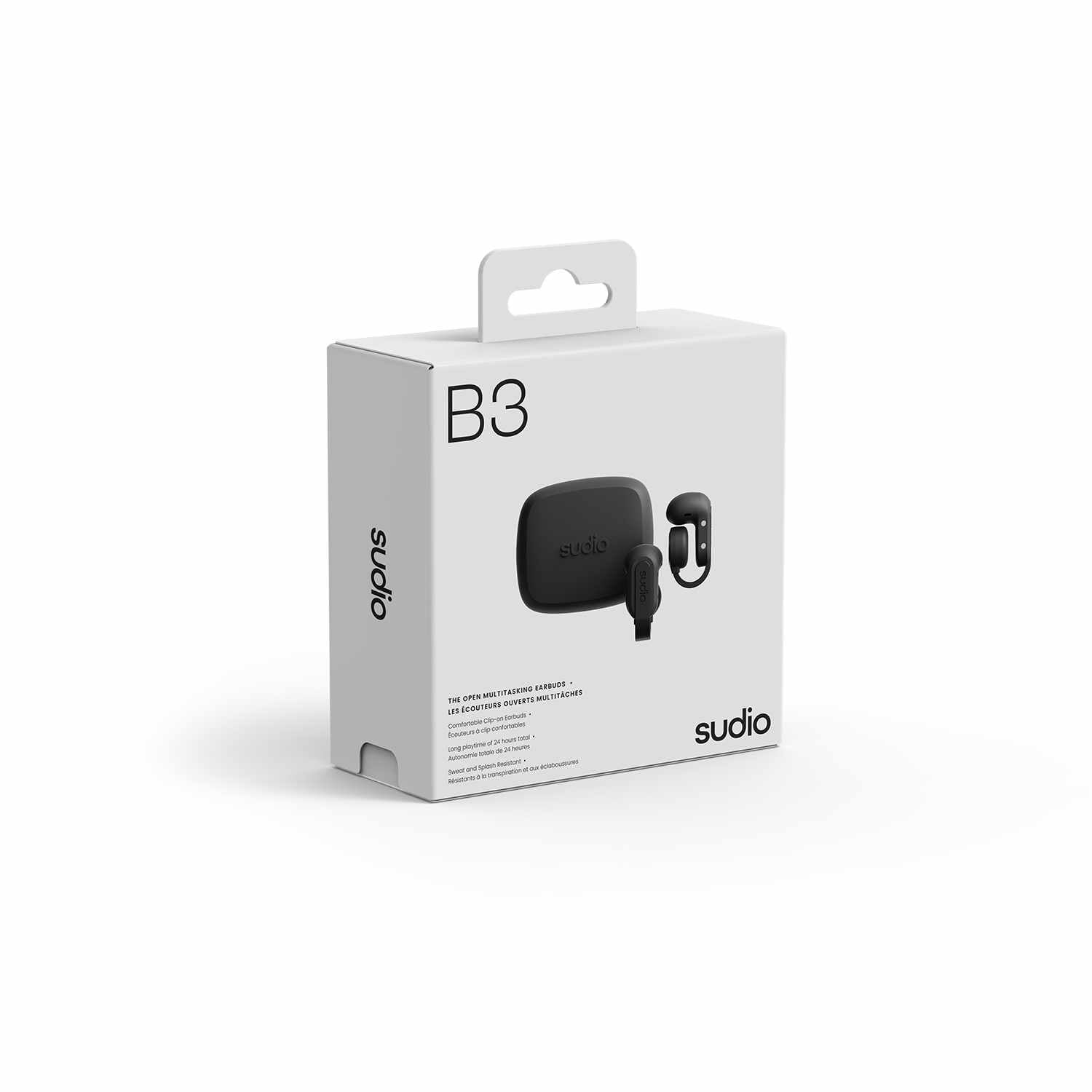 Sudio B3 Open Air Earbuds Black - GekkoTech