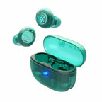 JLab Go Pop True Wireless Earbuds with Active Noise Cancellation Transparent Teal - GekkoTech