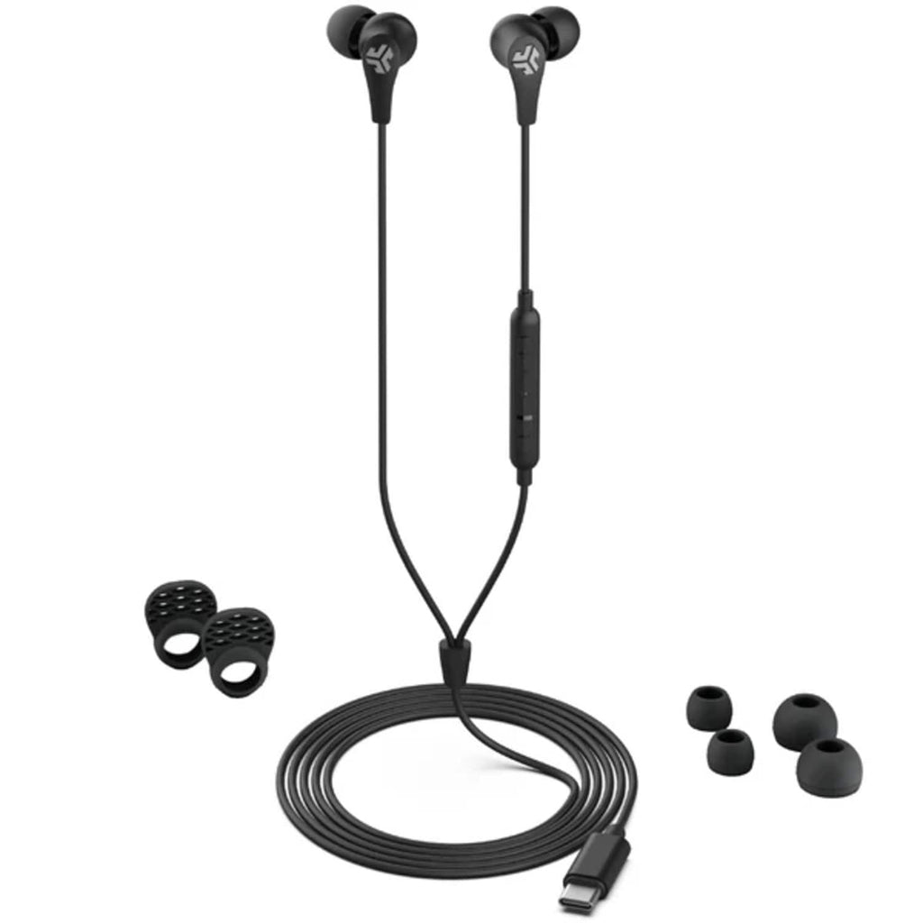 JLab JBuds Pro Wired Earbuds USB-C Black - GekkoTech