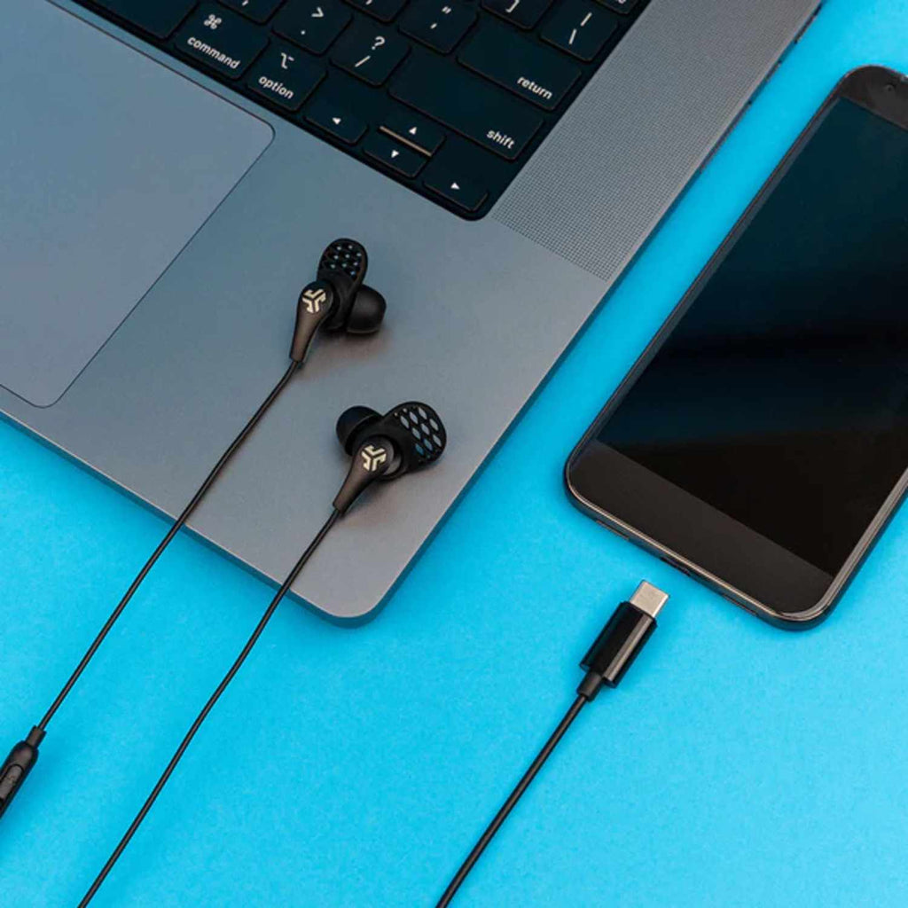 JLab JBuds Pro Wired Earbuds USB-C Black - GekkoTech