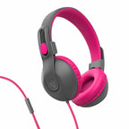 JLab JBuddies Studio 2 Wired Headphones Gray/Pink - GekkoTech