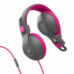 JLab JBuddies Studio 2 Wired Headphones Gray/Pink - GekkoTech