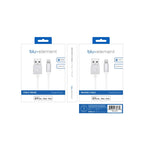 Blu Element Braided Charge/Sync Lightning to USB-A Cable 4ft White - GekkoTech