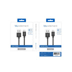 Blu Element Braided Charge/Sync USB-C to USB-A Cable 4ftZebra - GekkoTech