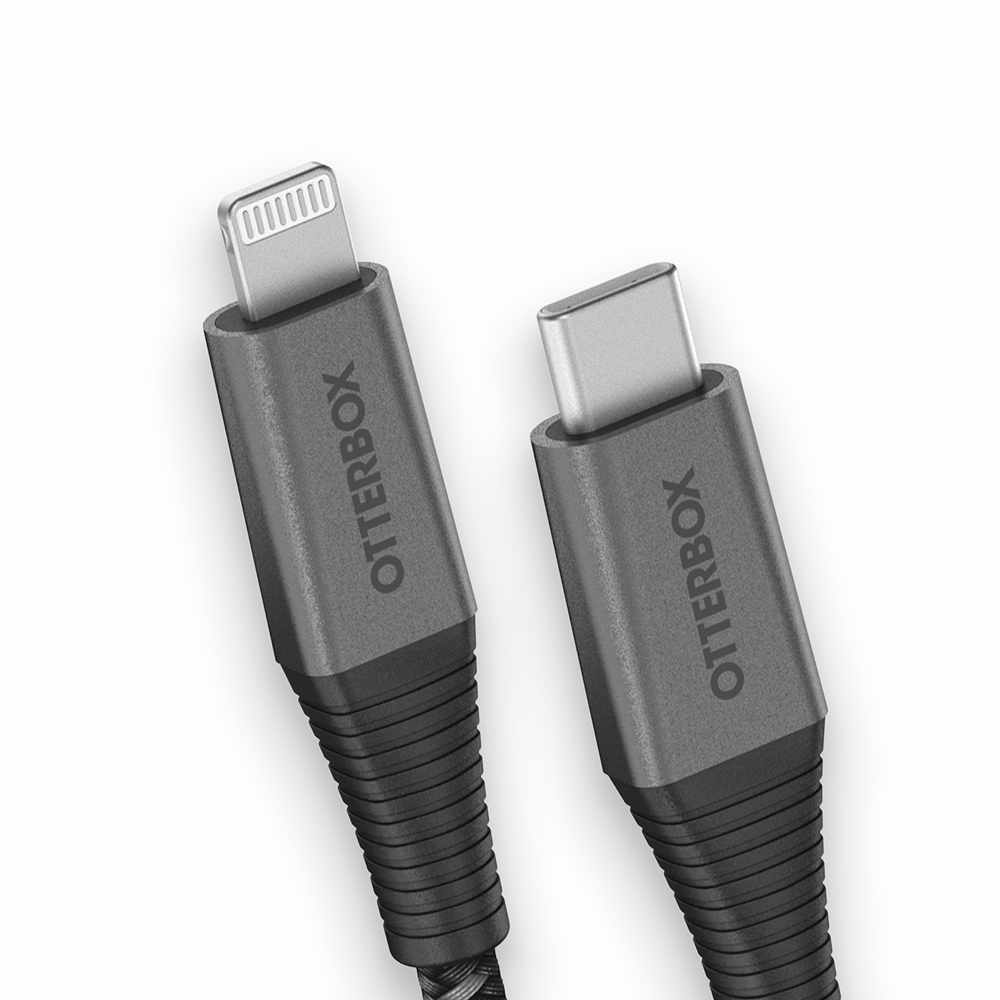 OtterBox Premium Pro Charge/Sync USB-C to Lightning Power Delivery Cable 6ft Haunted Hour (Black) - GekkoTech