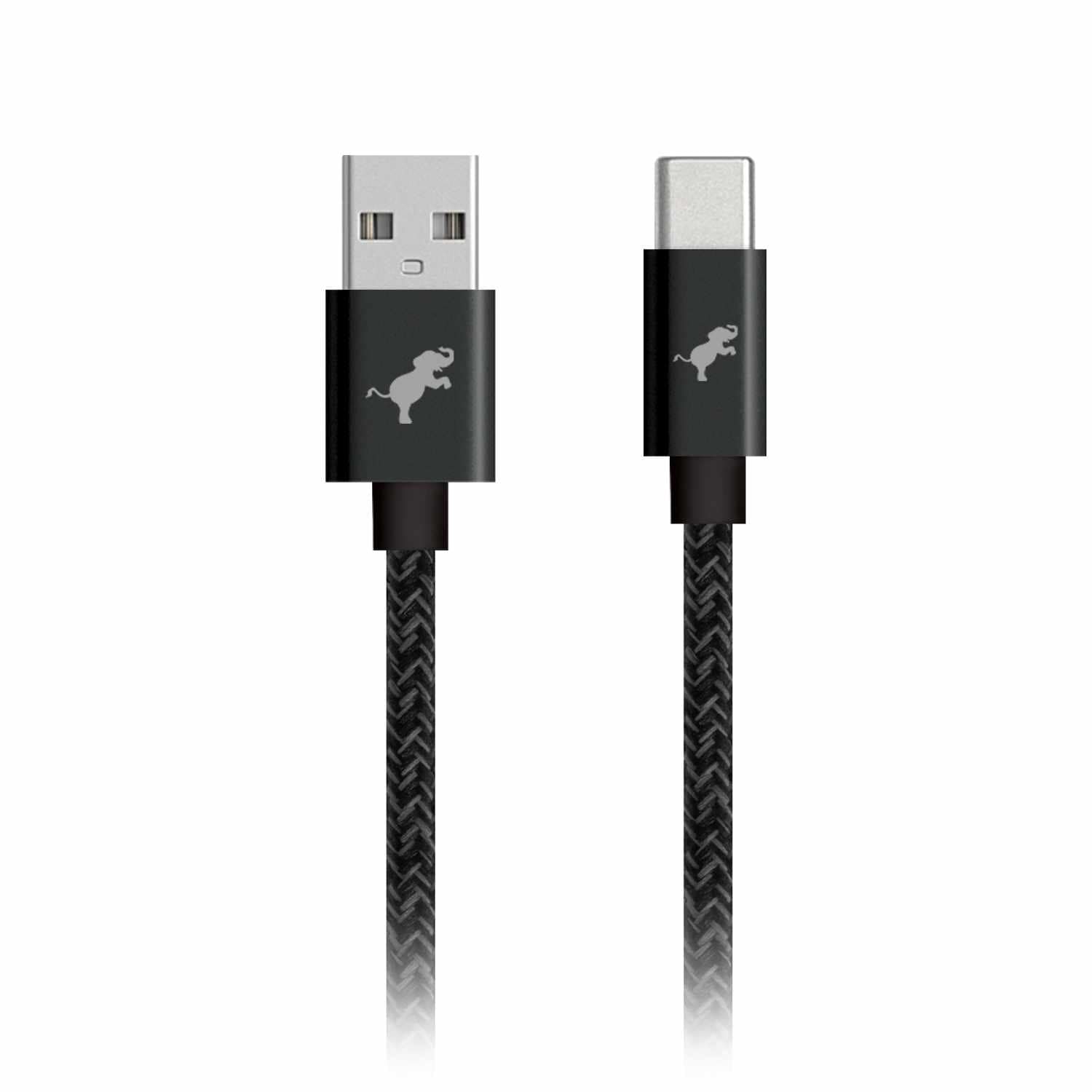 Nimble PowerKnit 1 meter USB-A to USB-C Black - GekkoTech