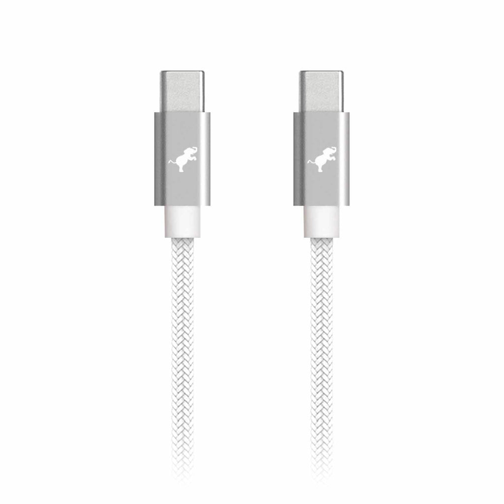 Nimble PowerKnit 1 meter USB-C to USB-C White - GekkoTech