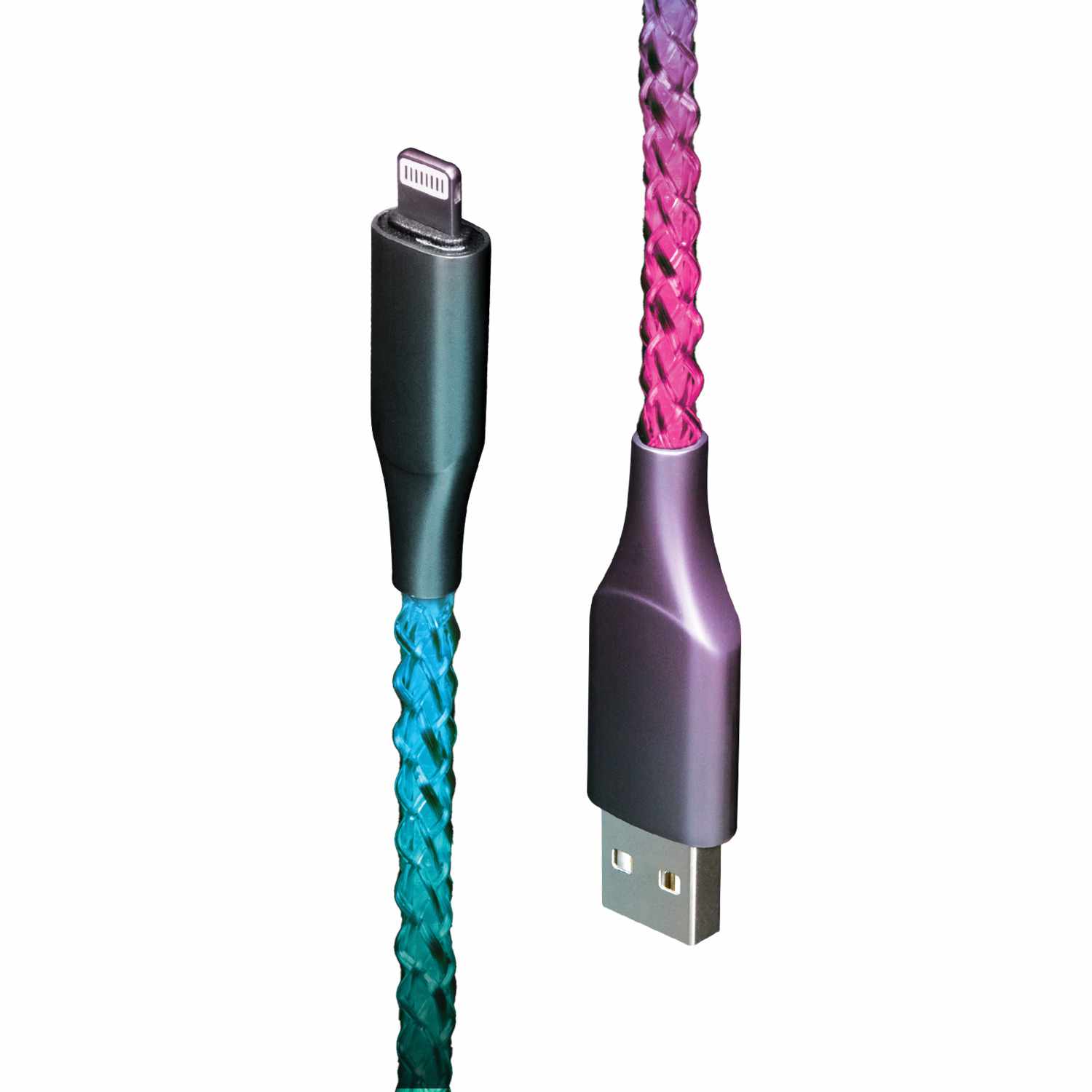 ETHLTLED Lucid Charge LED Lightning Cable Multi-Color - GekkoTech