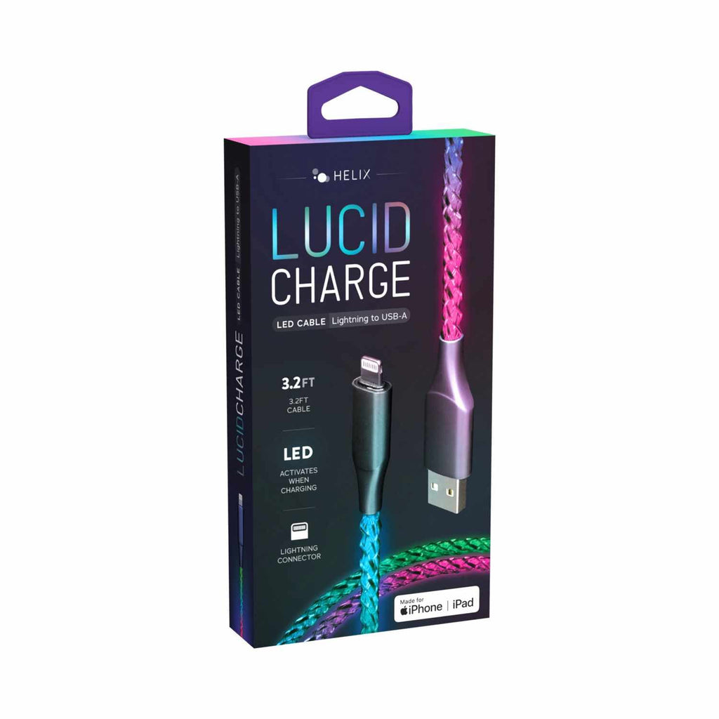 ETHLTLED Lucid Charge LED Lightning Cable Multi-Color - GekkoTech