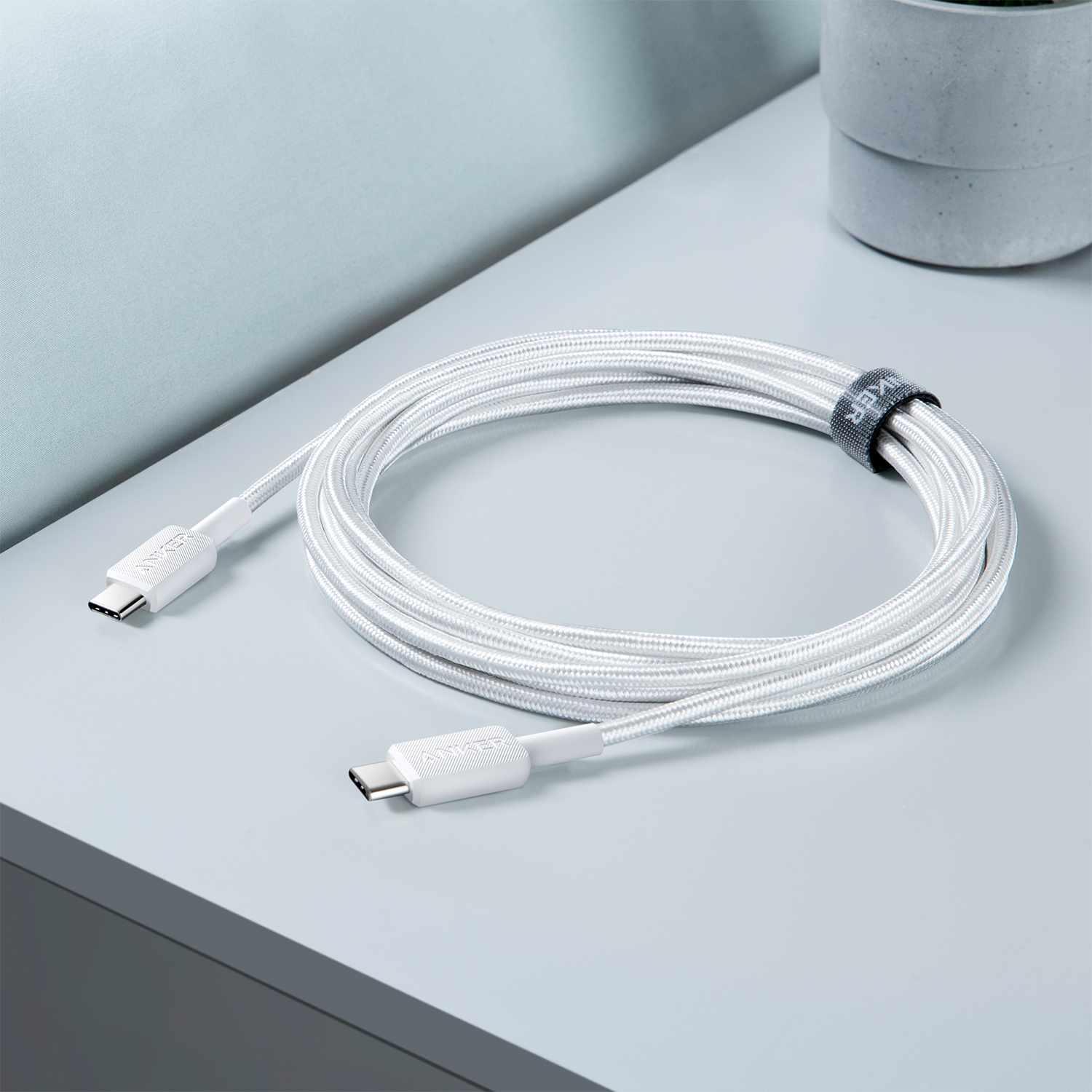 Anker USB-C to USB-C Cable 3ft White - GekkoTech