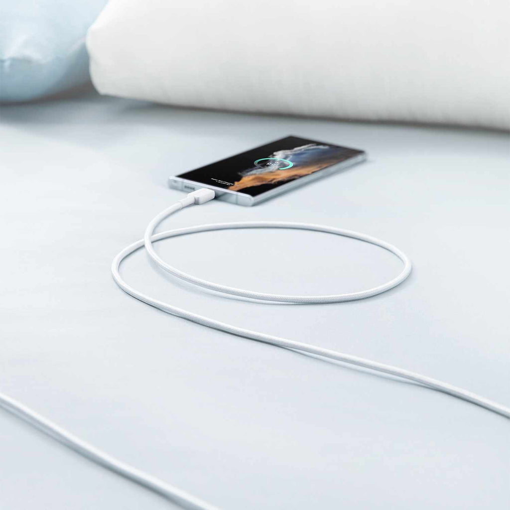 Anker USB-A to USB-C Braided Cable 6ft  White - GekkoTech