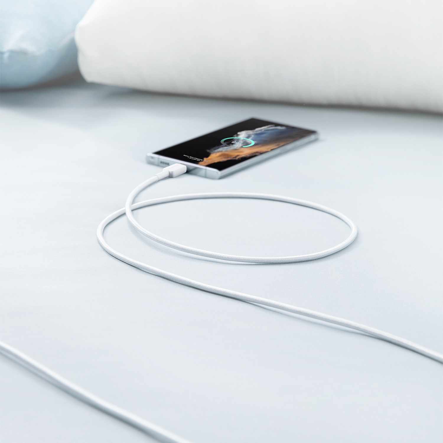 Anker USB-A to USB-C Braided Cable 6ft  White - GekkoTech