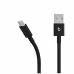 Beats by Dre USB-A to USB-C Woven Cable 5ft Bolt Black Two-Pack