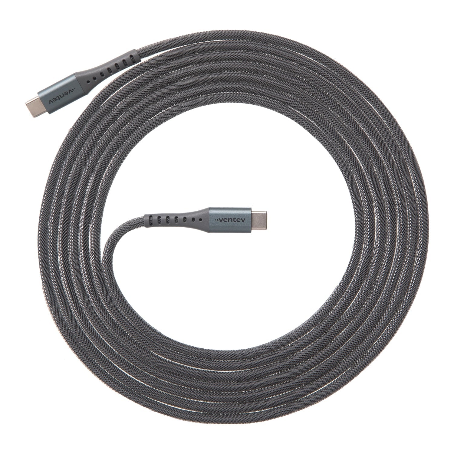 Ventev USB-C to USB-C 10ft Cable Steel