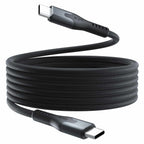 Blu Element SelfCoil Magnetic Cable USB-C to USB-C 6ft 100W Black
