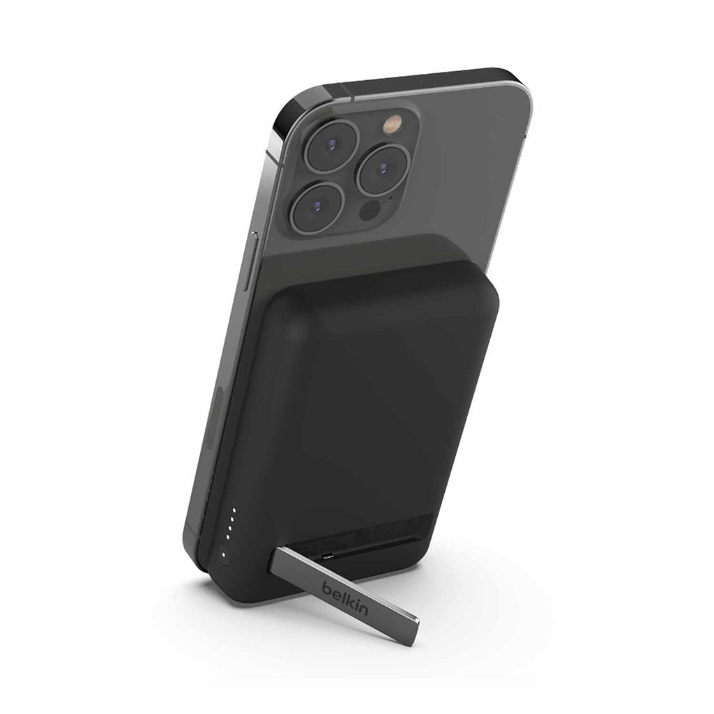 Belkin BoostCharge Wireless Power Bank 5.000 mAh with Stand Black - GekkoTech