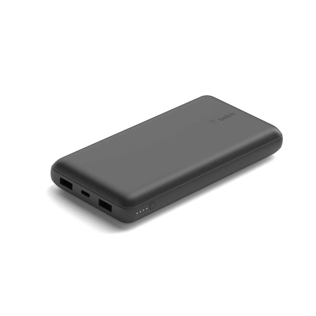 Belkin BoostCharge Power Bank 20.000 mAh 3-Ports USB-A/USB-C with USB-A to USB-C Cable Black - GekkoTech