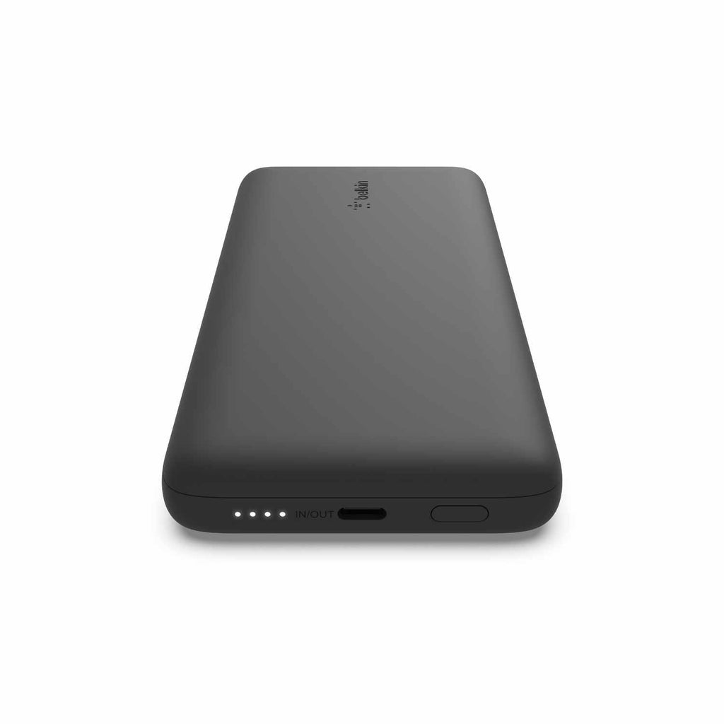 Belkin BoostCharge Plus Power Bank 10.000 mAh with integrated USB-C and Lightning cable Black - GekkoTech