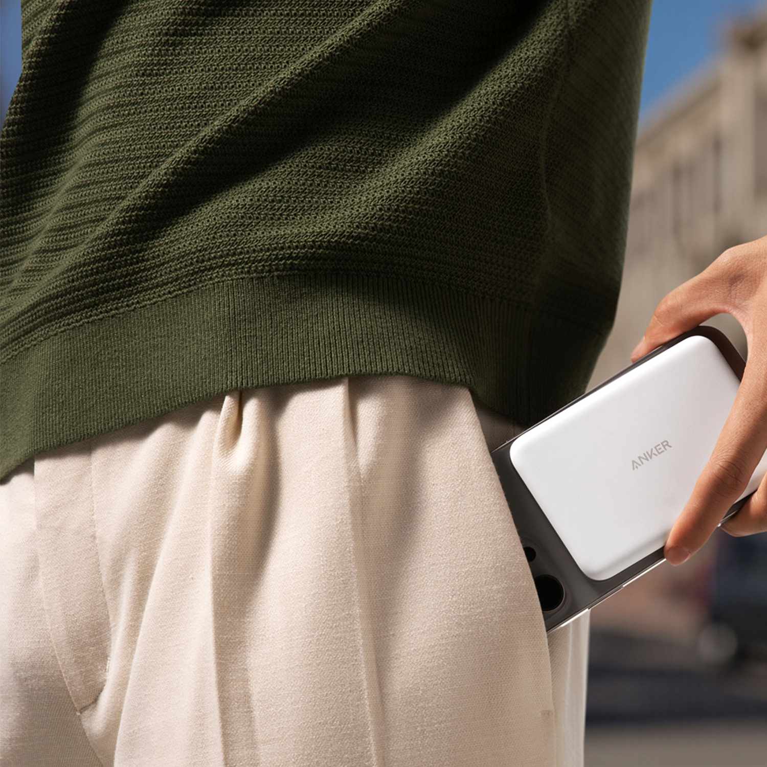 Anker Nano Slim Qi2 Wireless  Power Bank 5.000 mAh 15W White - GekkoTech