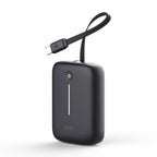 Blu Element PowerFlex 10K mAh 20W PD Power Bank with Built-In USB-C Cable Black - GekkoTech