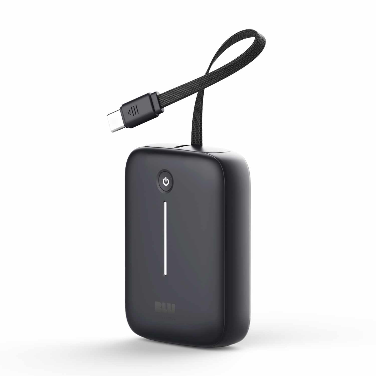 Blu Element PowerFlex 10K mAh 20W PD Power Bank with Built-In USB-C Cable Black - GekkoTech
