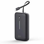 Blu Element PowerFlex 20K mAh 30W PD Power Bank with Built-In USB-C Cable Black - GekkoTech