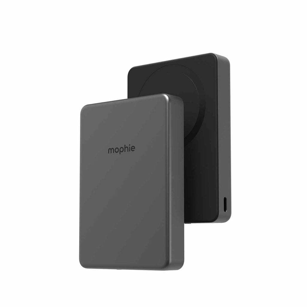 mophie Powerstation Qi2 Wireless Slim Power Bank 10000mAh 15W PD USB-C with USB-C Cable Black - GekkoTech