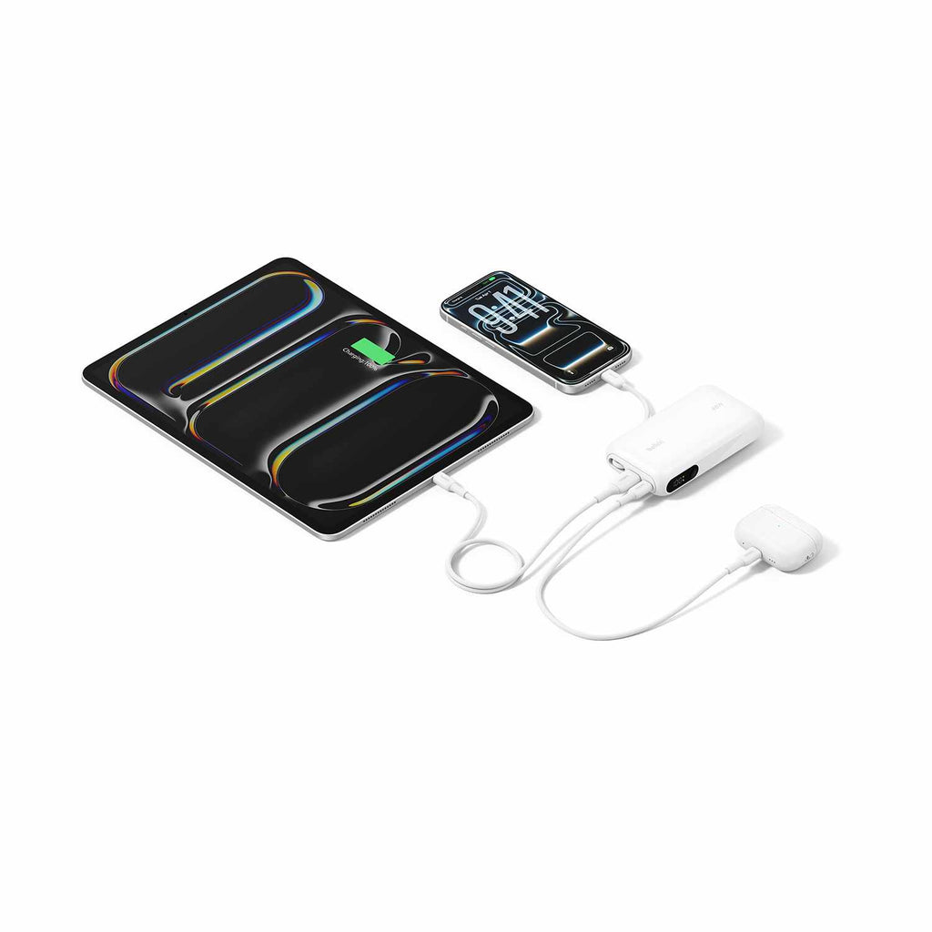 Belkin Ultracharge Power Bank 10.000 mAh 45W with Display and Cable Integrated White