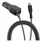 Ventev Car Charger 20W USB-A Black with USB-C Cable - GekkoTech