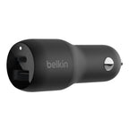 Belkin BoostCharge Car Charger 37W PD/PPS 2-Port USB-C/USB-A Black - GekkoTech