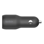 Belkin BoostCharge Car Charger 37W PD/PPS 2-Port USB-C/USB-A Black - GekkoTech