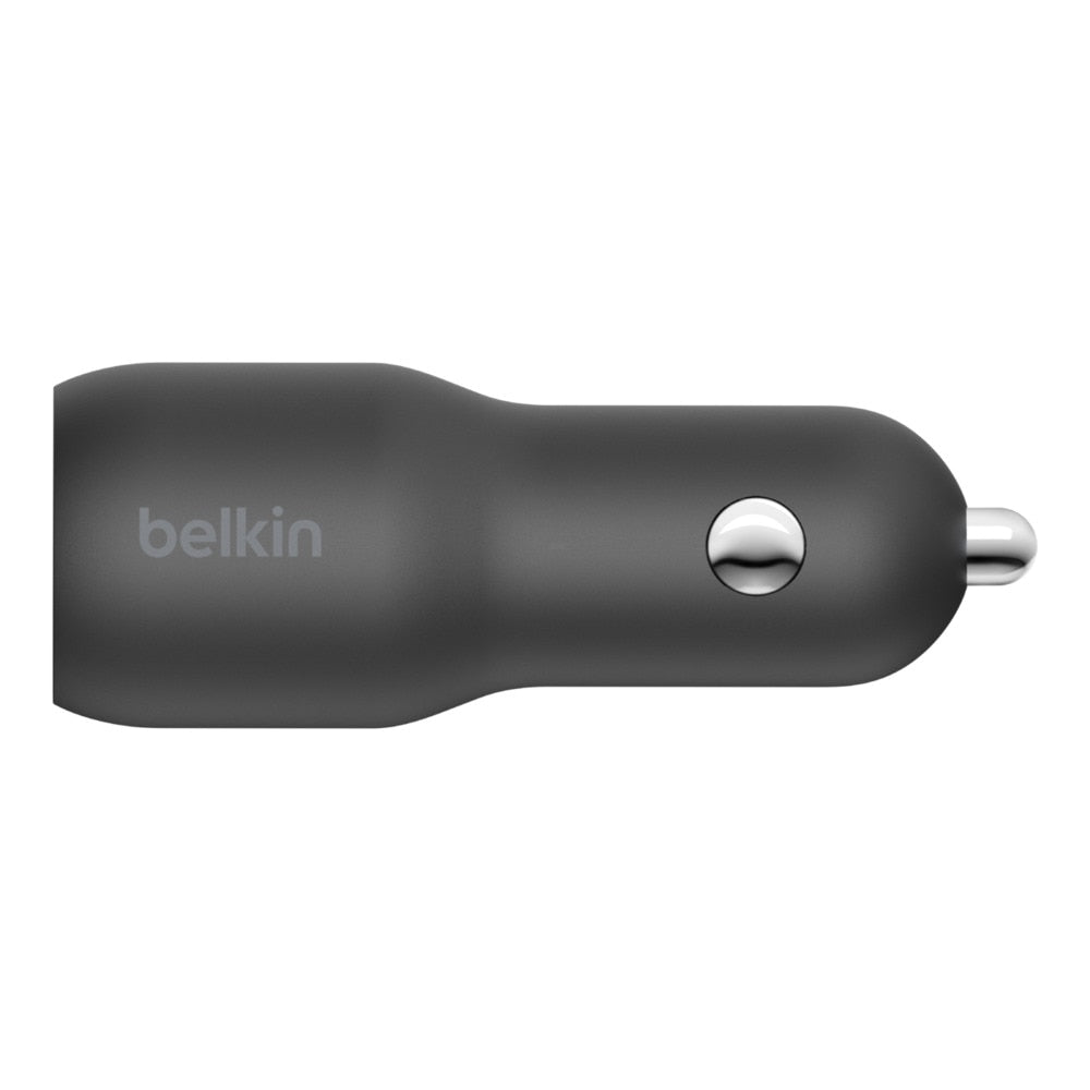 Belkin BoostCharge Car Charger 37W PD/PPS 2-Port USB-C/USB-A Black - GekkoTech