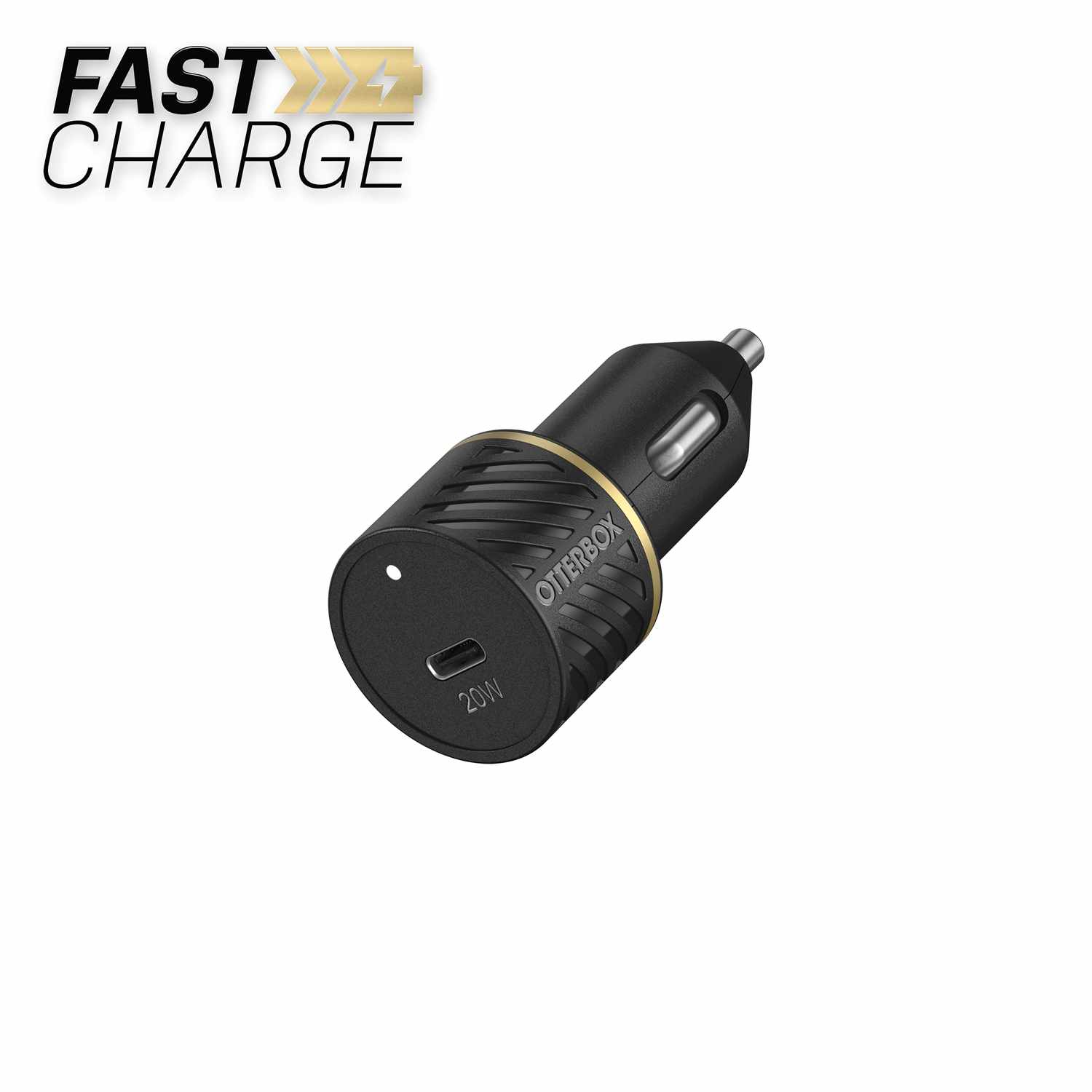 OtterBox Compact Car Charger 20W PD USB-C Black - GekkoTech