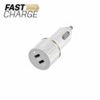 OtterBox Premium Car Charger 50W PD/PPS 2-Port USB-C White - GekkoTech
