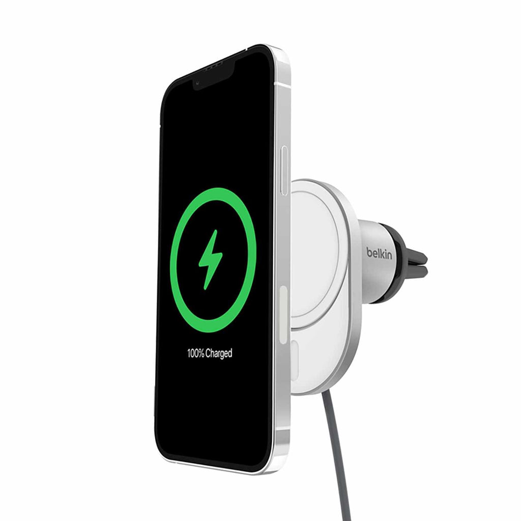 Belkin BoostCharge Pro Qi2  Wireless Car Charger 15W Grey - GekkoTech